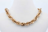 10k Yellow Gold Hollow Rope Chain Necklace 14.4 Grams 22 Inch Eb0426lxxzde