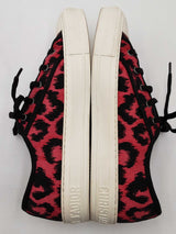 Christian Dior Walk'n'dior Sneakers In Pink & Black Canvas Size 10 Fw0326lcrdu