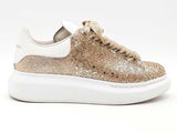 Alexander Mcqueen Oversided Sneaker Gold Size 38 Aa0926lwzsa