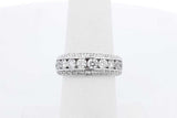 1.9cttw Diamond Ring In 14k White Gold 5.2 Grams Size 6 Eb0826crxdu