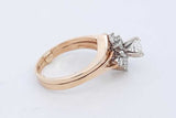 0.76cttw Diamond Ring In 14k Yellow Gold 5.3 Grams Size 5.5 Eb1225lxxzde