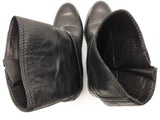 Prada Black Leather Boots Size Eu 38 Do0925oxzde