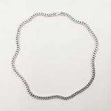 David Yurman Curb Link Necklace In Sterling Silver 50.7 Gram 20 Inch Fw0426wlrdu