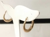 Hoop Earrings 10k Yellow Gold 0.8 Grams Mk0526ozmia