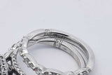 1.18cttw Diamond Wedding Set In 18k White Gold 5 Grams Size 4.75 Eb0825loxzsa