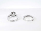 1.27cttw Diamond & 14k White Gold Bridal Set 6.3 Grams Size 6 Fw0326rexdu