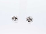 1.3 Cttw Diamond & 14k White Gold Stud Earrings 1.1 Grams Fw1123ixzdu