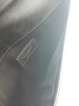 Yves Saint Laurent Uptown Black Leather Envelope Clutch Pouch Eb0726wrxde