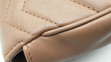Gucci Marmont Super Mini Bag In Taupe Matelassé Leather Fw0126wzxdu