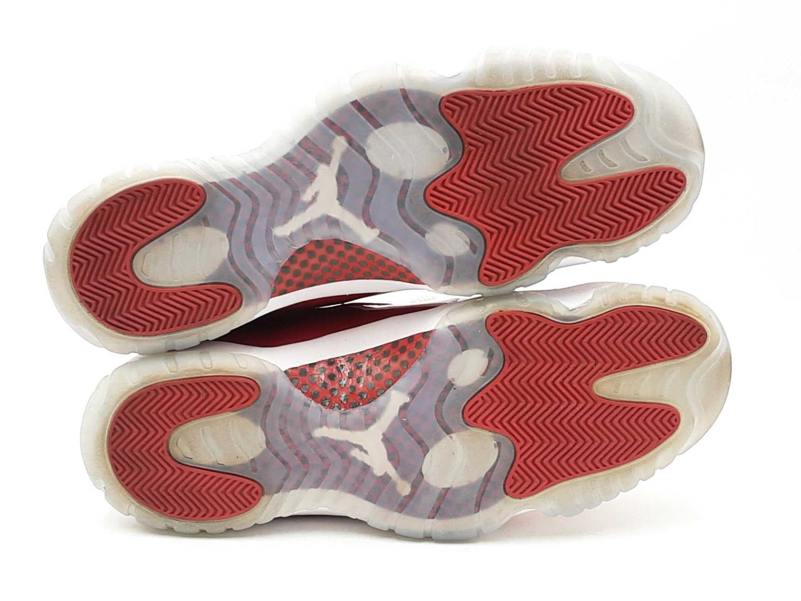 jordan 11 white red bottom