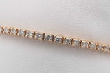 0.6cttw Diamond Tennis Bracelet 14k Yellow Gold 9.5 Grams 6.5 Inch Eb0326rrxsa