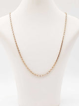 14k Yellow Gold Cable Chain Necklace 27.5 Inches 26.3 Grams Fw0126lrxzdu