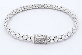 John Hardy Dot Chain 925 Sterling Silver Bracelet 8.6 Grams 7 Inch Eb0626lrxde