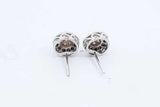 Diamond Stud Earrings In 10k White Gold 2 Grams Eb1224cpdu