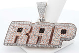 4.16cttw Diamond "Rap" Pendant In 10k White & Rose Gold 46.4 Grams Eb0226ooxzsa
