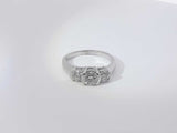 1.20ctw Diamond 14k White Gold 4.9 Grams Ring Size 8 Sd0625szxsa