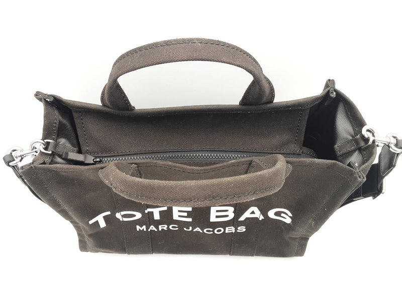 Marc Jacobs The Tote Bag Black Canvas Hand Bag Sd1025orsa