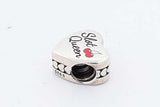 Pandora Sterling Silver Slot Queen Vegas Heart Charm 3.6 Grams Eb0924rdu