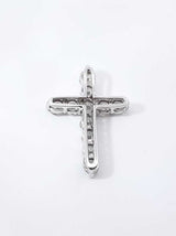 1.65 Cttw Diamond & 14k White Gold Cross Pendant 2.8 Grams Fw0426rrzdu