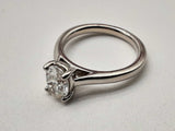 1.01 Carat Oval Diamond 0.90 Plat. 5.7g Ring Size 5 Do0624orxzde