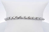 14k White Gold Link Bracelet 14.3 Grams 9.5 Inch Eb0526sxzdu