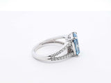 4.11 Cttw Lab Grown & Natural Diamond 14k White Gold Ring Size 6.5 Fw1023pesrdu