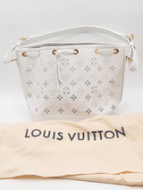 Louis Vuitton Monogram Embroidered Cutout Leather Noe Shoulder Bag Eb1224lrxzsa