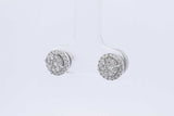 0.3cttw Diamond Stud Earrings In 14k White Gold 1.9 Grams Eb0326olxdu