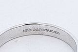 14k White Gold Band 4.2 Grams Size 11.5 Eb0426wlrde