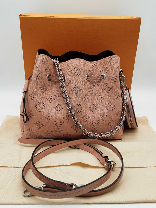 Louis Vuitton Bella Mahina Magnolia Pink Leather Bucket Bag Do0425lsxzde