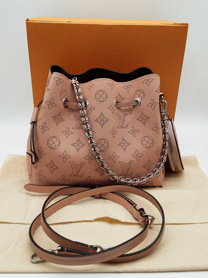 Louis Vuitton Bella Mahina Magnolia Pink Leather Bucket Bag Do0425lsxzde