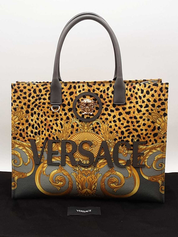 Versace La Greca Tote Bag Multi-color Aa1025ixzsa