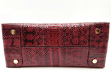Michael Kors Mercer Burgundy Red Genuine Snake Skin Tote Bag Do0626rxde