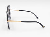 Tom Ford Gia Butterfly Sunglasses In Black Acetate With Grey Lenses Fw0726lordu