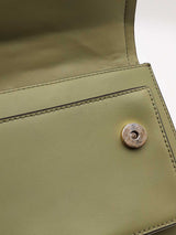 Michael Kors Heather Shoulder Bag In Sage Green Leather Fw0226rrdu
