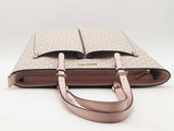 Michael Kors Medium Logo Pocket Tote Beige Aa0925orsa