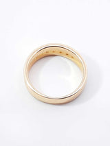 0.50 Cttw Diamond & 10k Yellow Gold Wedding Band 5.1 Grams Size 8.25 Fw0426pozdu