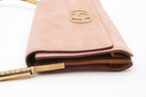 Gucci Pink Suede Shoulder Bag Eb0626ocrde