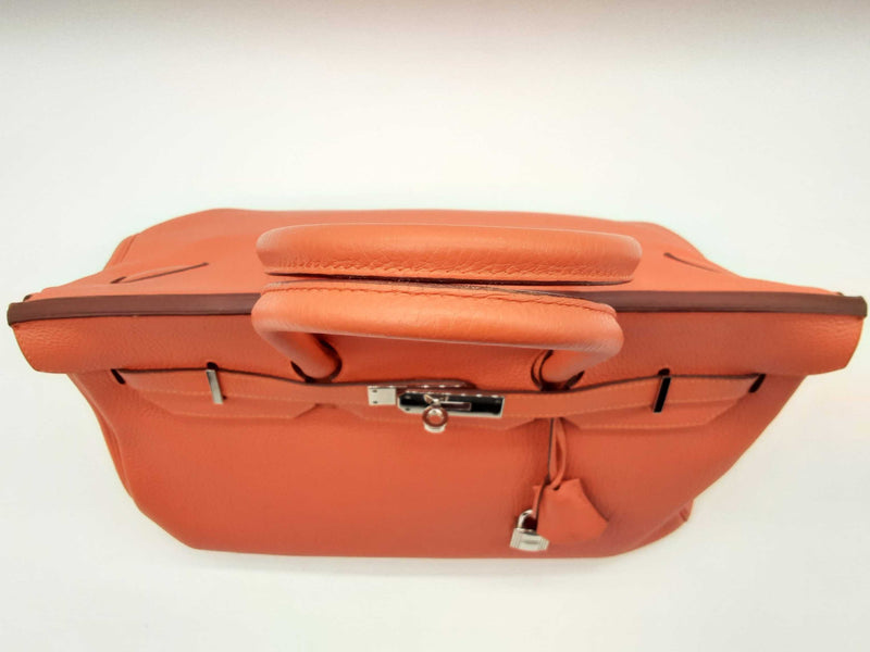 Hermes Birkin 35 Poppy Orange Togo Palladium Hardware Handbag Do0323sxzxde