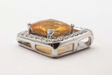 4.5ctw Citrine .27cttw Diamonds 14k Wg 6.5 Grams Pendant Sd0925orzdu