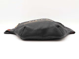 Gucci Large Logo Belt Bag In Black Grained Leather Fw1026wrzdu