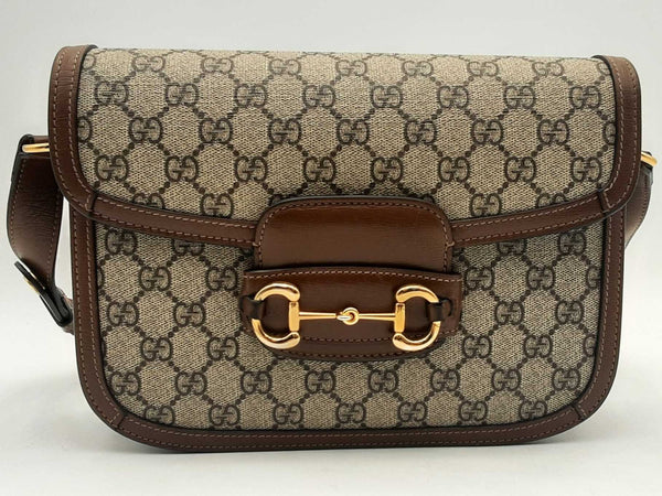 Gucci Horsebit 1955 Beige Shoulder Bag Aa0425pzxsa