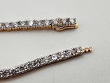 3.55 Cttw Lab Grown Diamonds 14k Gold 6.1g Tennis Bracelet 6.75 In Do0726lwxzde