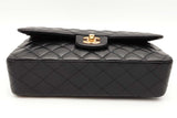 Chanel Quilted Lambskin Double Flap Shoulder Bag Eb0726wrxzsa