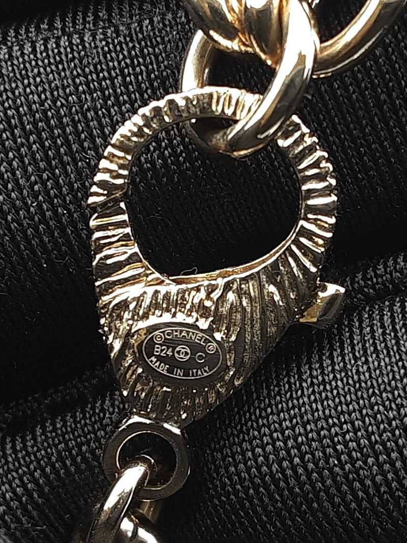 Chanel Cubic Zirconia Cc Cuban Link Necklace 18 Inch Fw0925wxzdu
