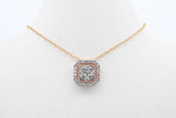 10k Yellow Gold Diamond Pendant Necklace 1.9 Grams 18 Inch Eb0626lxzdu