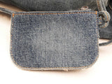 Balenciaga Crystal Neo Cagole City Bag In Distressed Blue Denim Fw0126lrxzdu