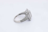 1.25ctw Diamond Ring In 10k White Gold 4.7 Grams Size 7 Eb0225oirsa