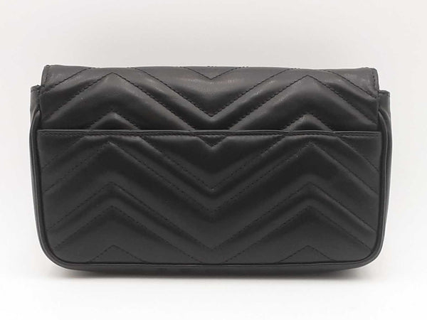 Gucci Black Matelasse Gg Marmont Small Shoulder Bag Sd0625wrzsa