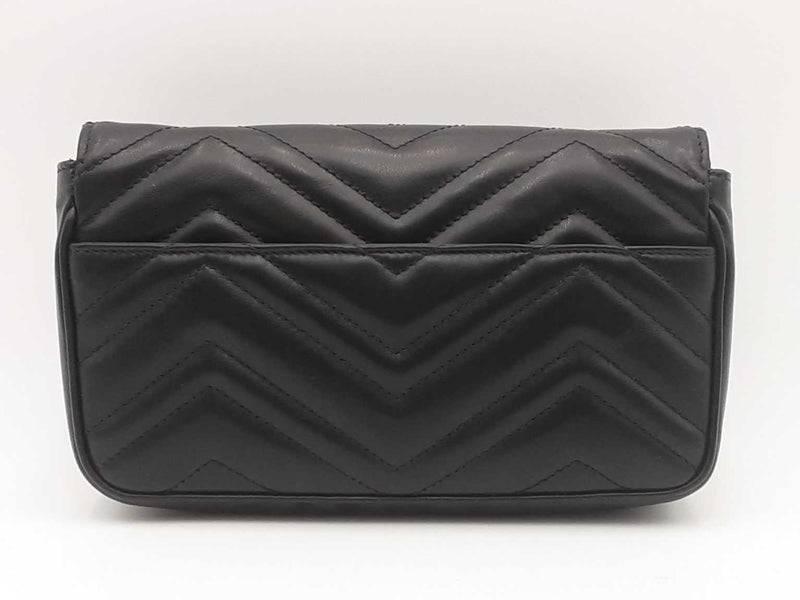 Gucci Black Matelasse Gg Marmont Small Shoulder Bag Sd0625wrzsa